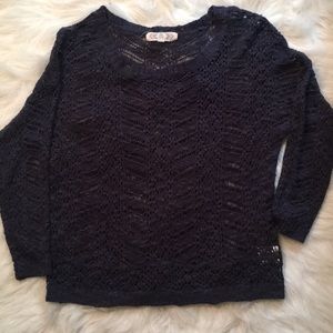 Dark Blue Top Long Sleeve